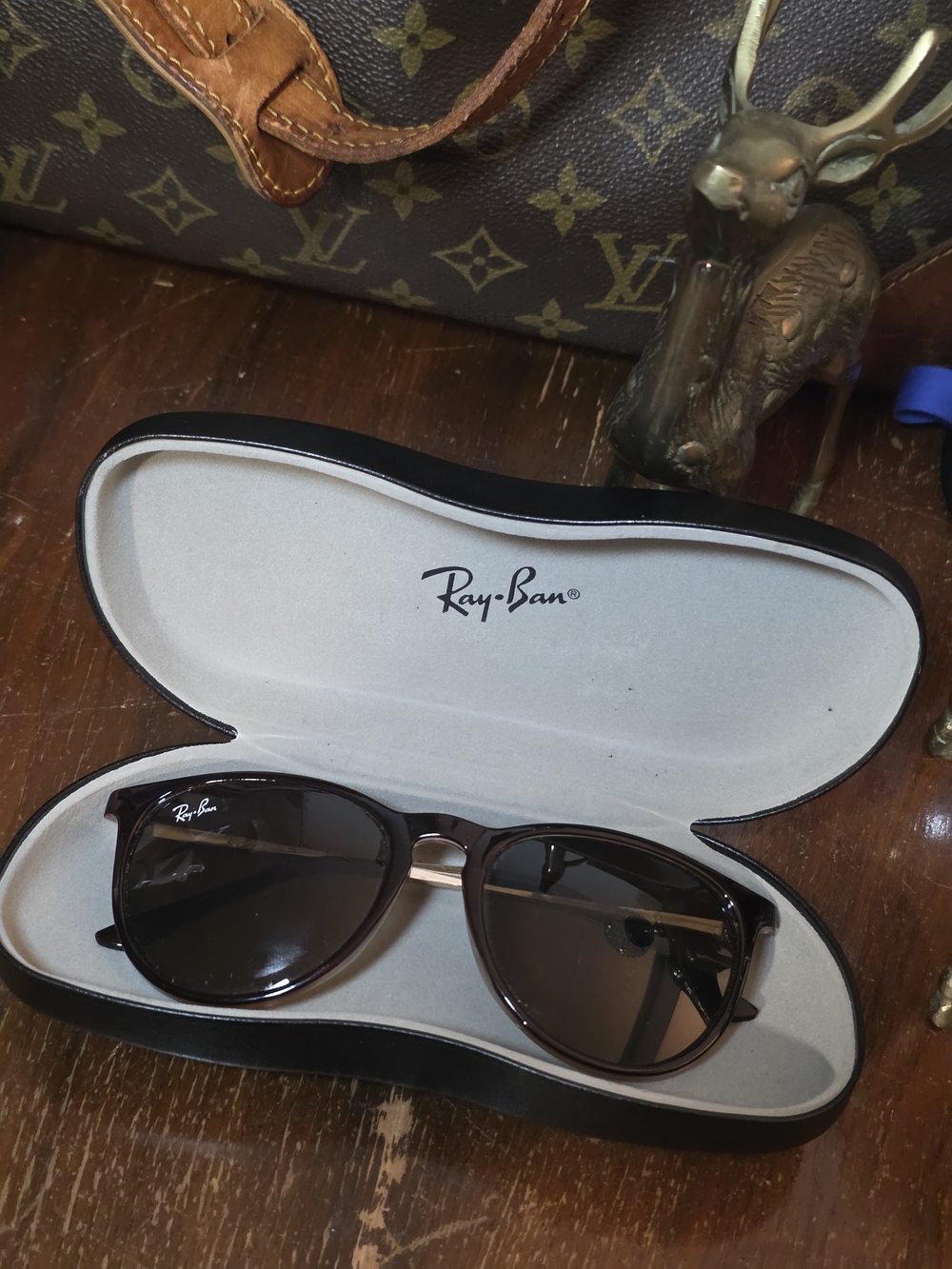 Ray-Ban Erika (RB4171) Women’s Classic Brown Sunglasses & Case